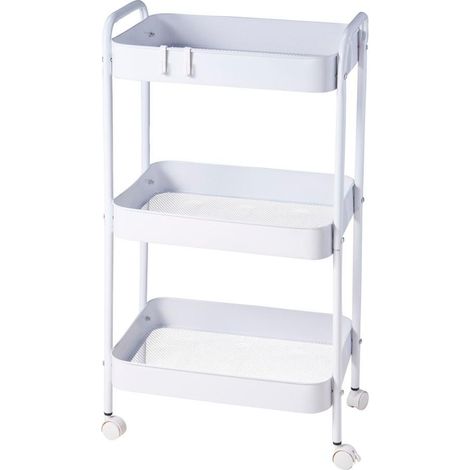 EXCELLENT verdulero con ruedas 72 cm blanco , Verdulero con ruedas 72 cm blanco, un carrito organizador práctico y funcional diseñado para almacenar y mover alimentos u objetos de