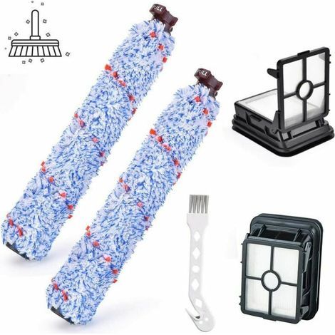 CrossWave Multi-Oberflächenbürstenrolle – Ersatzteile für waschbare Filter 1608683, 160-8683, 1608684 für Bissell 1866F CrossWave Staubsauger, 4er-Pack (1/5)