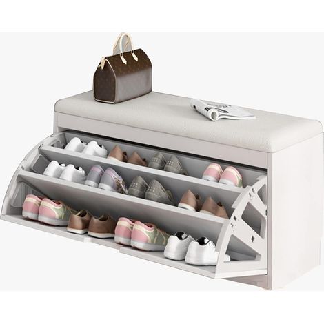 TRADE SHOP - Scarpiera Salvaspazio Slim Organizzatore Scarpe In Legno Design Moderno Decorazioni Casa -