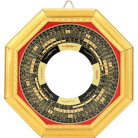 Miroir Bagua Concave Feng Shui pour Maison et Commerce, Porte-Bonheur Traditionnel Chinois (1/5)