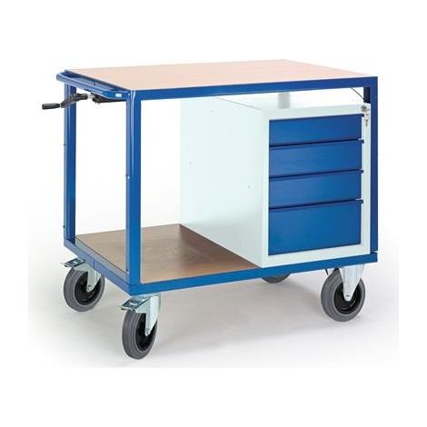 Werkstattwagen H980xB1160xT700mm grau/blau Schubl.xH 1x85,1x160,2x100mm (1/2)