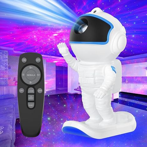 Projecteur d'étoiles Veilleuse, Plafonnier LED Star Nebula avec télécommande, Projecteur d'astronaute, Cadeau, Décoration de Noël/Chambre (1/5)