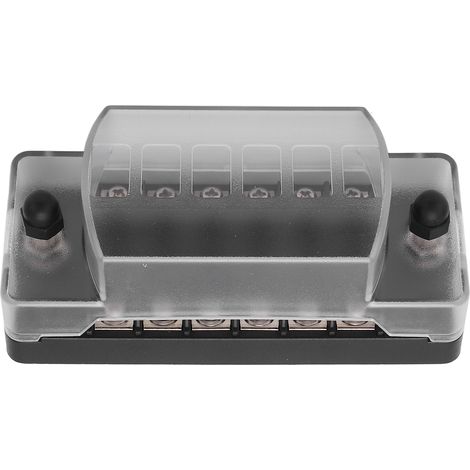 Wasserdichter 6-fach-Sicherungshalter mit transparenter PC-Abdeckung, 12V/24V-Sicherungshalter für Auto/Boot, Schutzhülle (1/5)