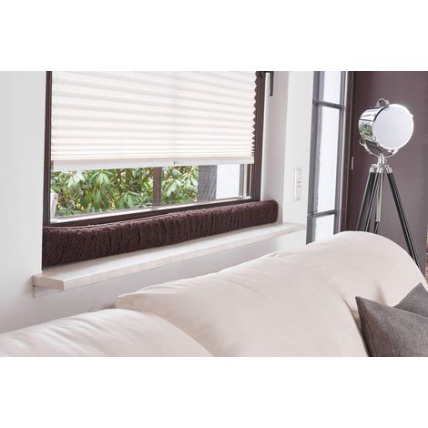 Boudin de porte en laine vierge marron 120 cm (1/4)