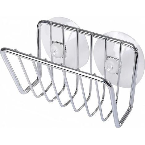 Porte-éponge - Acier Inoxydable - Pour Évier De Cuisine - Fixation Par Ventouse - 1 Pièce (1/5)