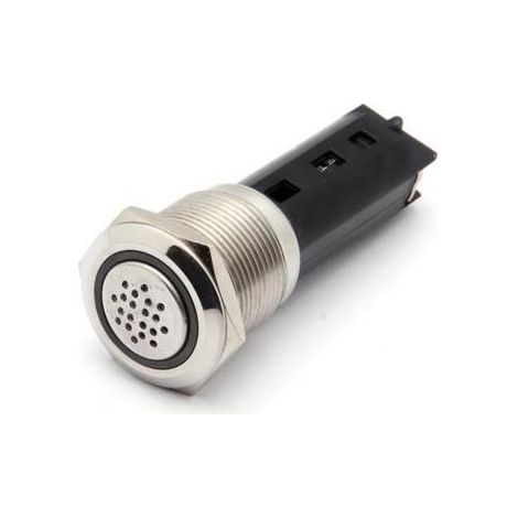 Buzzer encastrable acier inoxidable perçage 19mm 1