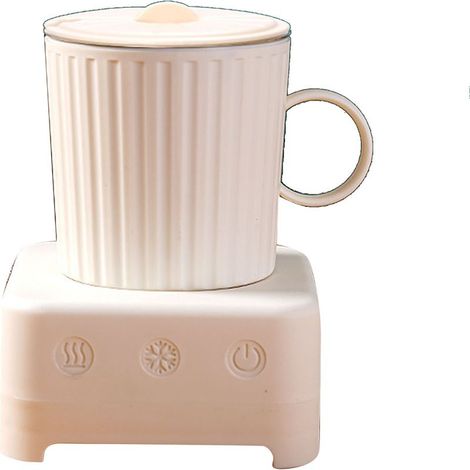 Tasse isotherme rapide pour boissons, réfrigérateur de bureau, refroidisseur de bière, plug CN, couleur jaune lait, pour dortoir. (1/5)