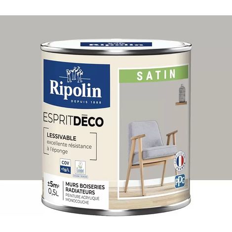 Peinture Murale Toutes Pièces - Satin - 0,5L - Poivre du Sichuan - Ripolin (1/4)