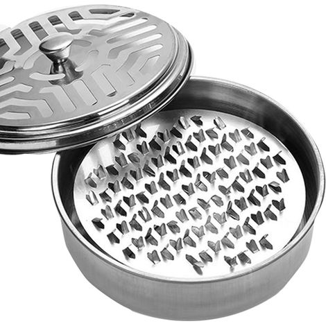 Support portable pour spirales anti-moustiques, grand format, en métal, avec couvercle, pour hôtels et hôtels. Plateau pour spirales anti-moustiques, accessoire anti-moustiques d'été pour la maison. (1/5)