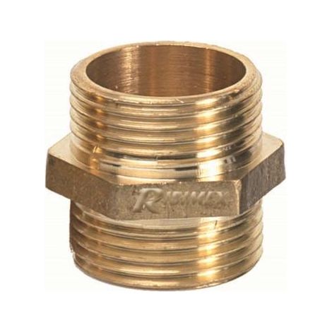 Double mamelon laiton m/m 1"1/4 (1/2)
