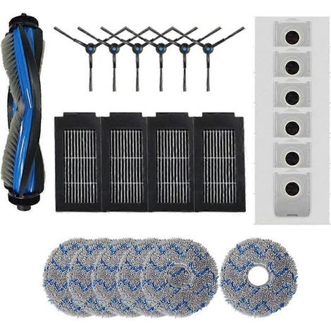 Accessori e ricambi per ECOVACS DEBOT T50 PRO OMNI: spazzola principale, filtro HEPA, panno per la pulizia e sacchetto raccoglipolvere. (1/5)