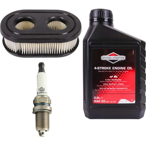 Kit d'entretien pour tondeuse BRIGGS&STRATTON Huile 0,6L + Bougie + Filtre (1/5)
