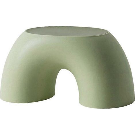 Tabouret en forme d'arc-en-ciel, marchepied pour meuble de salon. (1/5)