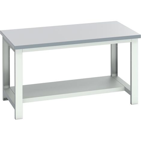 Bott 41004174.16V Cubio Bench with Half Shelf, ESD Laminate Top 1500 x 900mm
