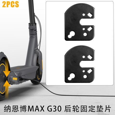 Accessories compatible with the Ninebot MAX G30 electric scooter: rear wheel mounting parts, drive wheel positioning blocks