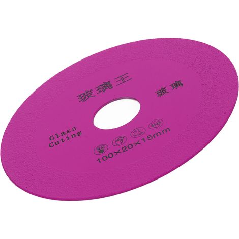 Disque de polissage diamanté ultra-mince en carbure de tungstène de 4 pouces, rouge rose, adapté au polissage des carreaux de céramique et des bouteilles en verre.