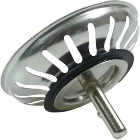 Panier Pour Bonde d'Évier de Cuisine 80 mm - Crépine Universelle Acier Inoxydable, Bouchon Panier Pop-Up, - Lavable Lave-vaisselle, Ne se Bouche & Ne Déborde Pas (1/4)
