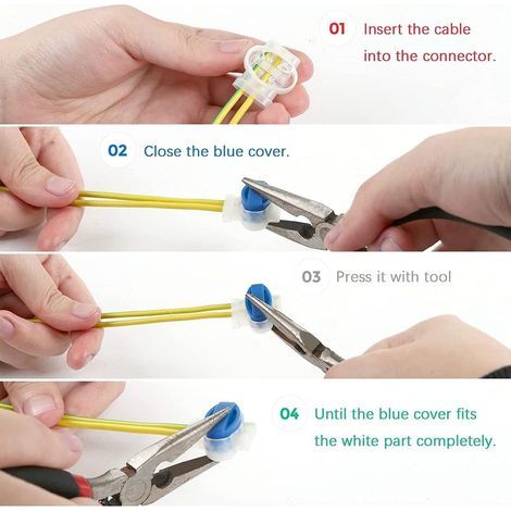 Connecteur Electrique Etanche 20 Pcs Connecteur Cable Robot Tondeuse Remplis des Résines Connecteur Robot Tondeuse Connecteur Etanche pour Cable Robot Tondeuse Cable Tondeuse Robot (1/2)
