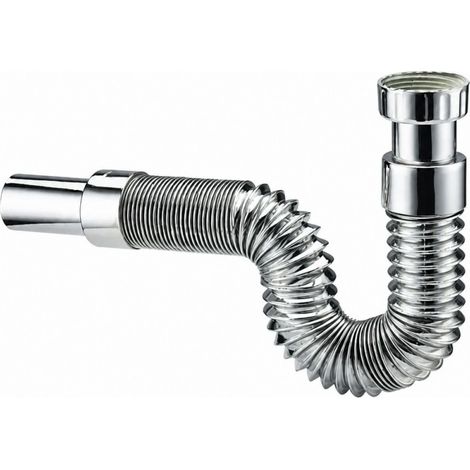 Flexible Verbindung MODULOFLEX Mutter 33x42, Außengewinde 32mm, 350 bis 800mm verchromt (1/2)