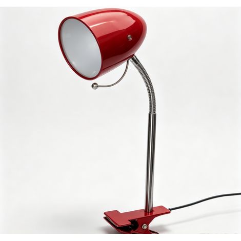 Lampe de Bureau à Pince – Douille E27, Idéale pour Bureau et Lit, Design Pratique et Économiseur d'Espace, Éclairage Ciblée pour Lecture et Travail (1/5)