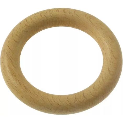 8 anelli in legno per bastone ø28mm x56  int/est - colore naturale.
