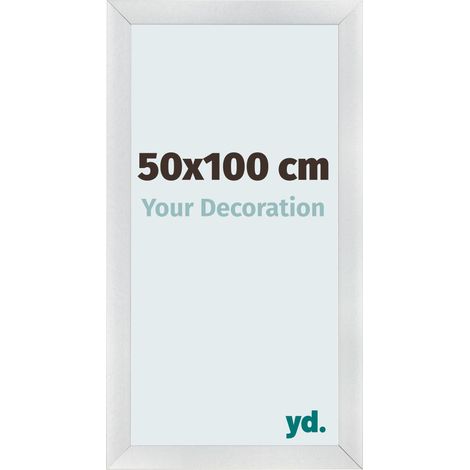 yd. - Cadre photo 50x100 - Argent Mat - MDF - Pisa (1/5)