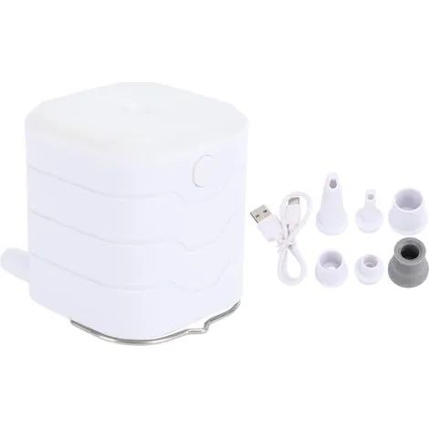 Mini pompe à air portable pour jouets gonflables, bouées de piscine, voyages et camping. Gonfleur de matelas pneumatique rechargeable avec lumière.