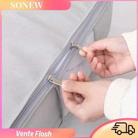 Sac De Rangement Pour Couettes - Non Tissé - 60 X 90 Cm - Pour Rangement Maison Et Voyage - 1 Pièce (1/5)