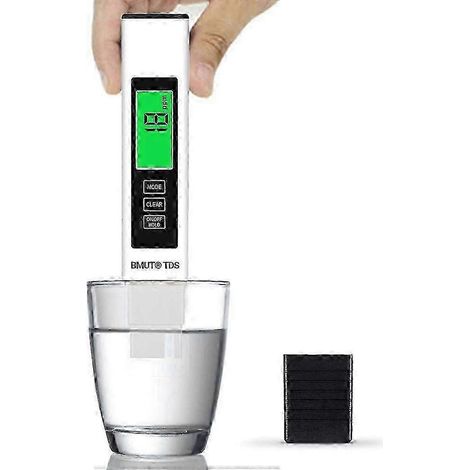 Testeur TDS 3 en 1 - Testeur numérique de qualité de l'eau et mesure de la conductivité électrique et de la température. Plage de mesure : 0-9999 ppm. Convient pour l'eau, les plantes, l'eau potable e (1/4)