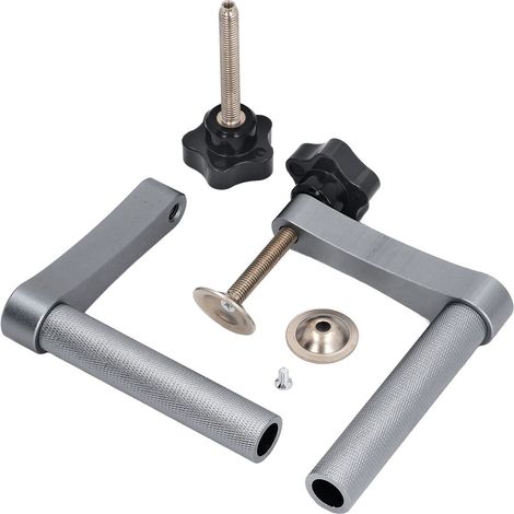 [JAMAIS UTILISÉ]Lot de 2 serre-joints d'établi de 20 mm, réglables, en alliage d'aluminium, pour le travail du bois. (1/5)
