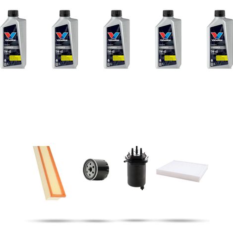 Kit tagliando 4 FILTRI e 5L OLIO compatibile con Renault Clio II 1.5 dci 74kw Dal 2003 (1/5)