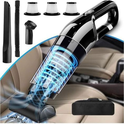 Aspirateur Voiture sans Fil,10000Pa Aspirateur à Main Puissant,Multifonctionnel Aspirateur Voiture Puissant avec 3 Filtres et sac (1/5)