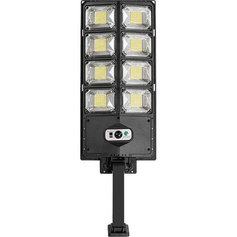 Lampadaire solaire extérieur 336 LED 10000 lm avec détecteur de mouvement, éclairage de sécurité à fixer sur mur de rue pour extérieur (1/5)