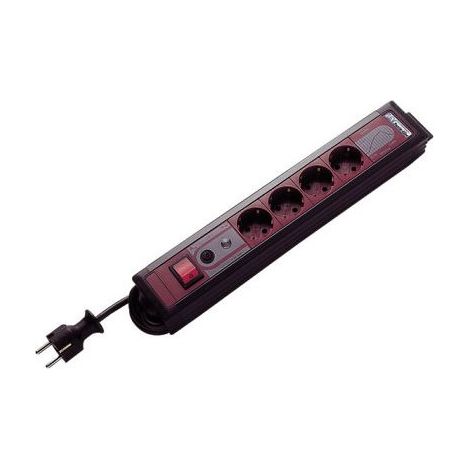 Regleta SupraLine 4 puertos para PC Gris 2,5 m - REV Ritter 00144661