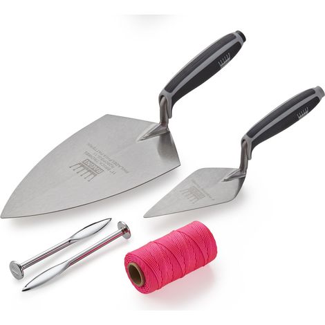 Ragni Pro Bricklayer R280PSG Philadelphia R160SG Pointing Trowel Brick Line Set