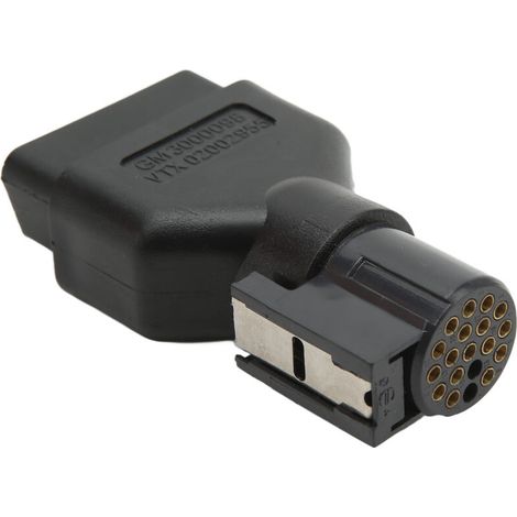 16-pin connector, Diagnostic tool, Connect accessory for scanner, Plug and Play style, made of high-strength ABS plastic, professionally manufactured. (1/4)