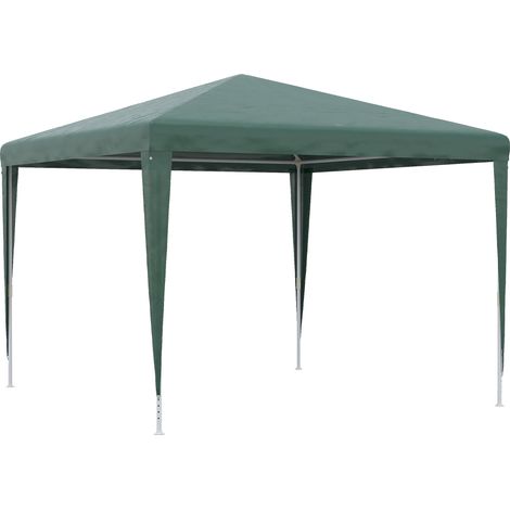 Gazebo da Giardino 293x293x252H cm Pieghevole e Portatile con Copertura Anti UV Verde (1/5)