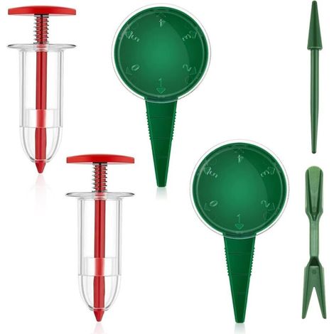 6-Piece Seed Sower Set, Seed Dispenser Set, Portable Seed Sower, Seed Planter, Garden Supplies for Vegetable Farm