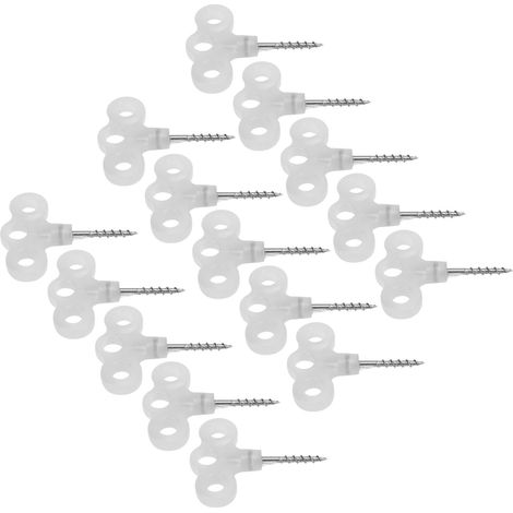 Piquets de tente lumineux LED en acier inoxydable, ancres à vis pour camping, randonnée et trekking - Lot de 15 (1/5)
