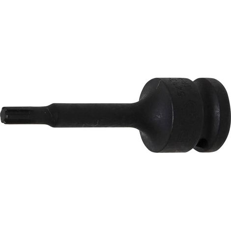 Douille à Embouts à Choc 75 mm - 12,5 mm (1/2), Profil Cannelé pour RIBE M6 - Résistante et Précise - D-Work (1/5)
