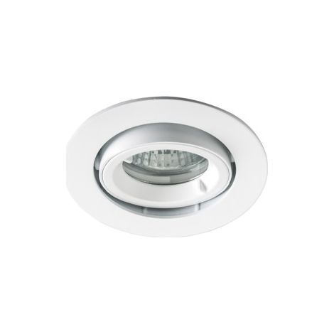 Spot BE BEST 1/4 de tour IP65 BBC GU10 rond orientable, blanc mat IP65 - EUROPOLE - 236524 (1/3)