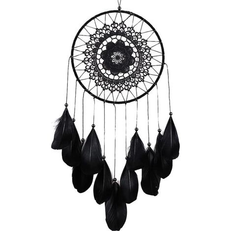 Dream Catcher - Cercle Métallique 20 cm - Plumes Naturelles - Décor Murale Boho pour Chambre - 1 Pièce (1/5)