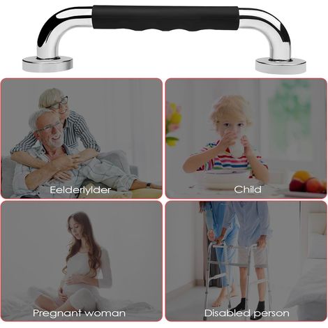 Barre d'appui pour toilettes 30 cm, barre d'appui antidérapante pour salle de bain, barre d'appui pour douche, barre d'appui pour baignoire, poignée (1/5)
