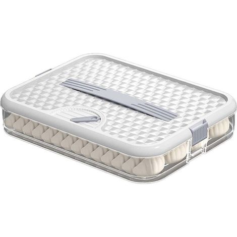 Boîte De Rangement Pour Raviolis - Plastique Alimentaire - Congélation Réfrigération - 5 X 30 6 X 23 Cm - 1 Pièce (1/5)