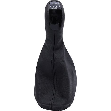Suitable for Mercedes-Benz C-Class cars, W203S203 leather dust cover for gear shift knob, E-Class logo, 5-speed set (one piece). (1/4)