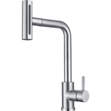 Robinet Cuisine avec Douchette Extensible Mitigeur 4 Modes de Réglage du Débit D'eau (1/5)