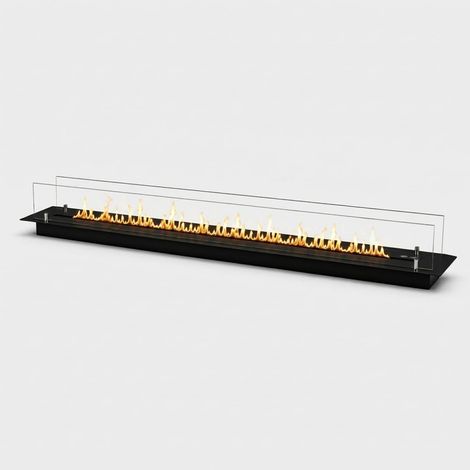 Bruciatore da incasso per biocamino 150 cm DF1500VBLACK Divina Fire (1/3)