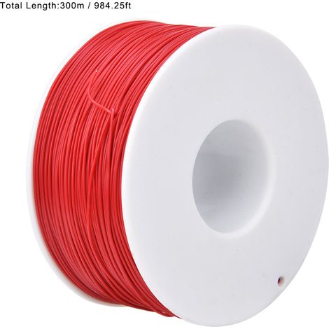 Fil rouge OK Wire pour la réparation de circuits imprimés, anti-oxydation, calibre 30 AWG, pour câblage et bobinage, 300 m (1/3)