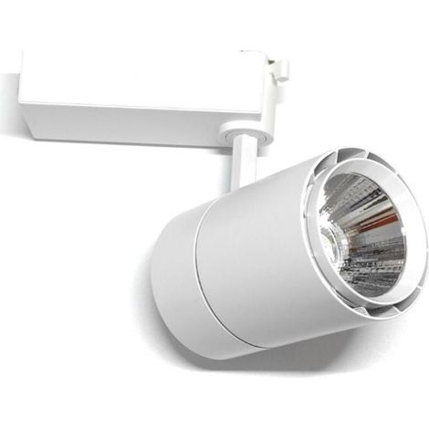 Foco Carril Led 3 Vías Monofásica 30w, un solo Encendido
