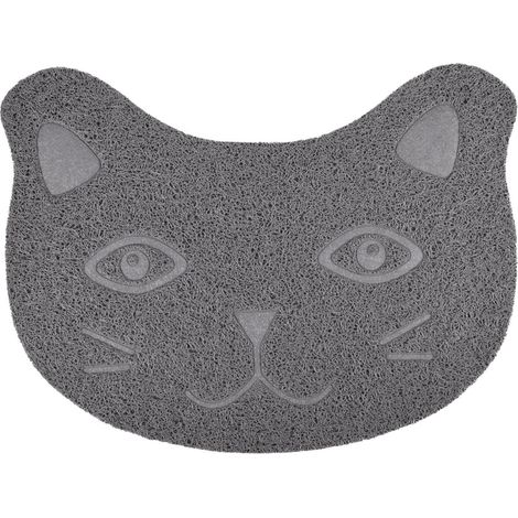 Tapis Zelda gris 30 x 40 cm pour bac à litière pour chat - animallparadise (1/3)
